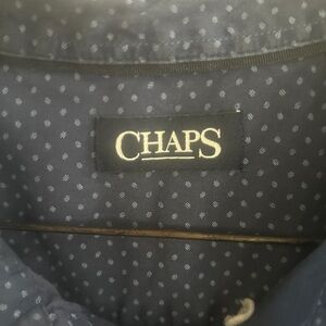 Chaps Dark Blue Patterned Shirt